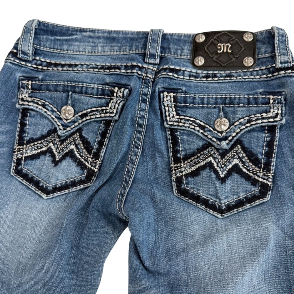 Miss Me Bling Western Skinny Jeans 28x28 Cowgirl Y2K Embellished